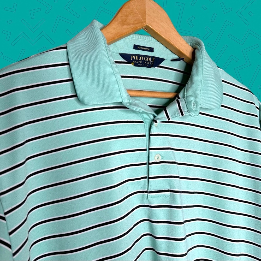 Polo Ralph Lauren Golf Performance Striped Polo Shirt